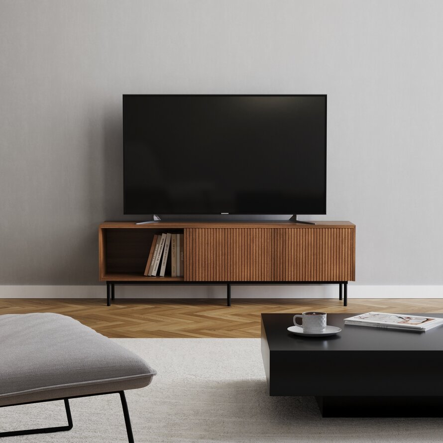 Tv-meubel Ray rustiek eiken 150 cm - Afbeelding 4