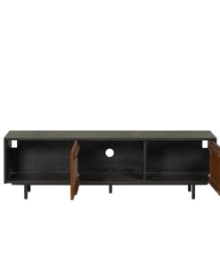 Tv-meubel Ray zwart/rustiek eiken 150 cm - Afbeelding 3