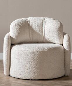 Alternative view of Fauteuil Nino off white polyester stof
