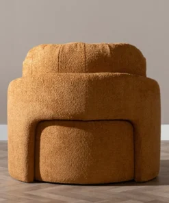 Alternative view of Fauteuil Nino terracotta polyester stof