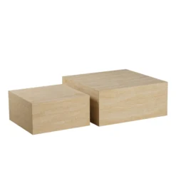 Salontafel/element Ace travertin 60x60x30 - Afbeelding 2