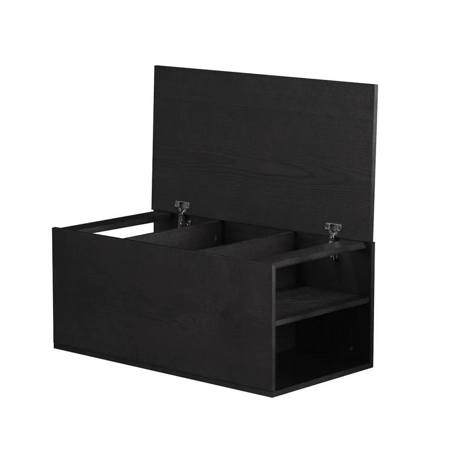 Salontafel Jaxx zwart eiken 88x55 cm - Afbeelding 3