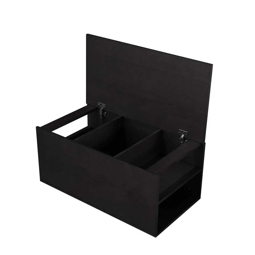 Salontafel Jaxx zwart eiken 88x55 cm - Afbeelding 2