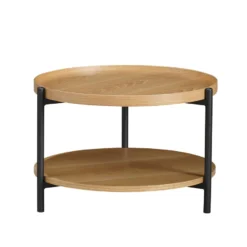 Salontafel Rio rond blank eiken Ø58 cm
