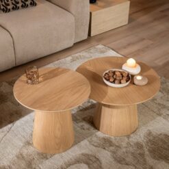 Alternative view of Salontafels Ash set van 2 blank eiken