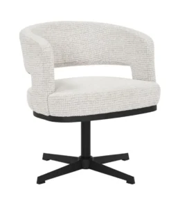 Fauteuil Gino draaibaar polyester beige