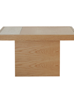 Alternative view of Salontafel Java 70x70 cm naturel eiken/travertin