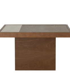 Alternative view of Salontafel Java 70x70 cm rustiek eiken/travertin