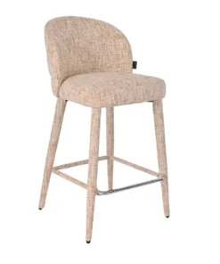 Barkruk Charlie beige chenille 69 cm