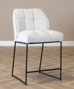 Alternative view of Barkruk Jelle off white polyester 70 cm