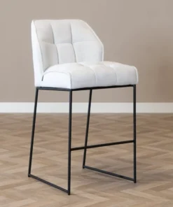 Alternative view of Barkruk Jelle off white polyester 82 cm