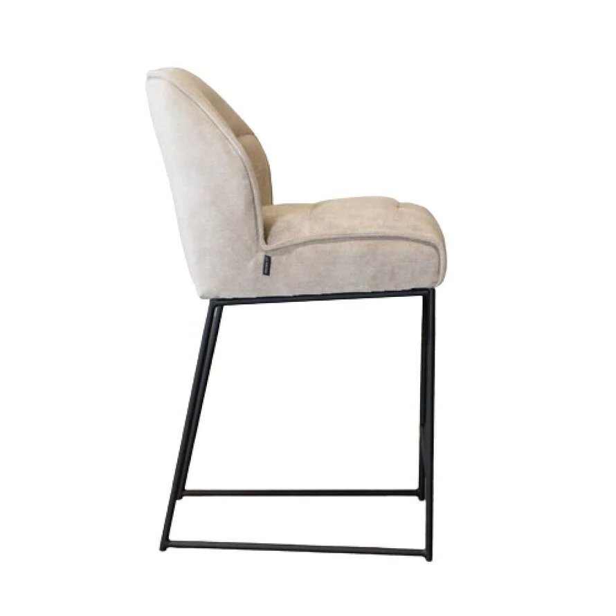 Barkruk Jelle taupe polyester 70 cm - Afbeelding 6