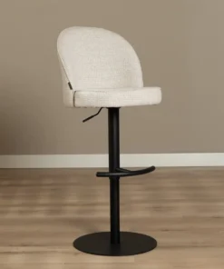 Alternative view of Barkruk Odin beige polyester 63-83 cm