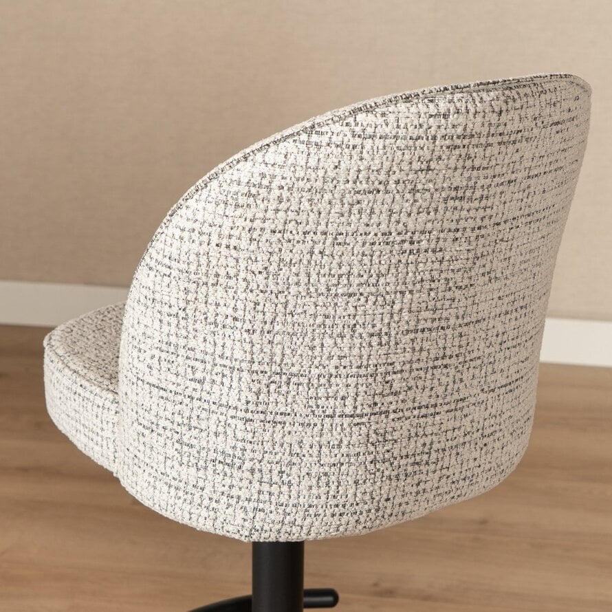 Barkruk Odin off white/zwart polyester 63-83 cm - Afbeelding 4