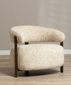 Fauteuil Grace chenille beige - Afbeelding 6