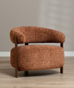 Fauteuil Grace chenille koper - Afbeelding 6