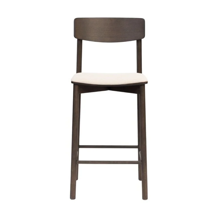 Scandinavische barkruk Jane walnoot 80 cm - Afbeelding 3