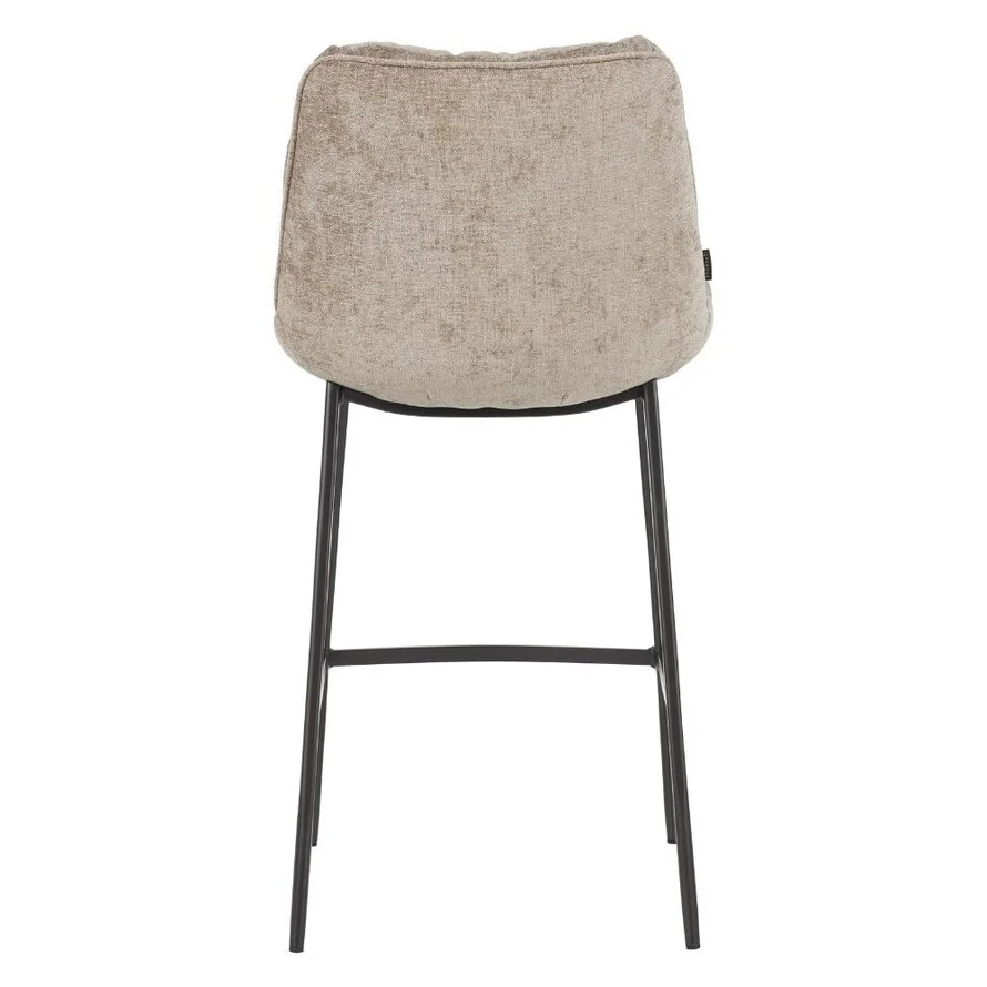 Velvet barkruk Trevi taupe 68 cm - Afbeelding 4