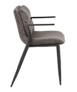 Velvet eetkamerstoel Trevi bruin - Afbeelding 3