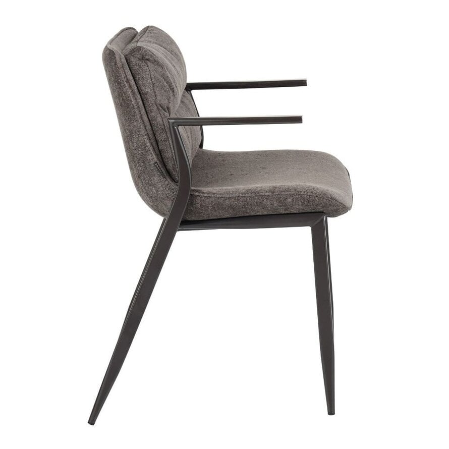 Velvet eetkamerstoel Trevi bruin - Afbeelding 3