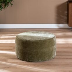 Alternative view of Poef Chloe rond chenille