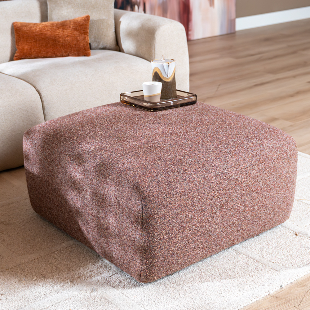 Hocker Maine bouclé stof - Afbeelding 2