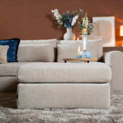 Hocker Kyle chenille sand - Afbeelding 8